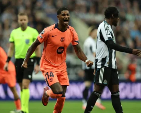 Marcus Rashford's Brace Quiets Newcastle's Celebrations and Seals Barcelona's Victory