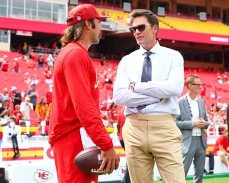 Tom Brady draws social media outrage after appearing in Vegas coaching booth